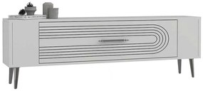 Έπιπλο Τηλεόρασης Retrol 475OLV2944 120x26,4x48,2cm White-Silver