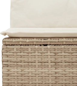 vidaXL Σετ Καναπέ Κήπου 13τεμ Μπεζ Συνθ. Ρατάν με Μαξιλάρια
