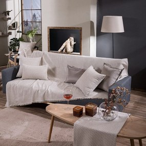 Ριχτάρι Kingston 01 Ecru Teoran Three-Seater 180x300cm Cotton-Acrylic
