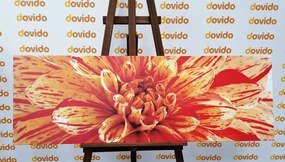 Εικόνα λουλουδιού ντάλιας σε εξωτικό σχέδιο - 120x40