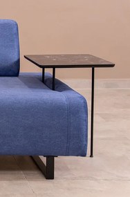 3-Seat Sofa-Bed Infinity with Side Table - Blue Blue