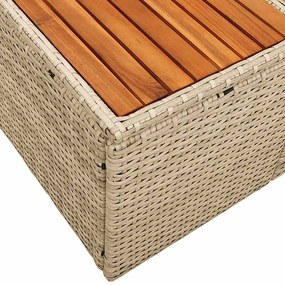 vidaXL Καναπές Κήπου Μπεζ 184 x 62 x 85εκ συνθετικό ρατάν