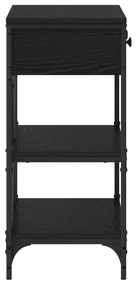 vidaXL Τραπέζι Κονσόλας Μαύρη Δρυός 75x34.5x75 εκ. Κατασκευασμένο από Ξύλο