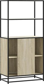 vidaXL Highboard Δρυς sonoma 68x35x139 cm Επεξεργασμένο ξύλο μέταλλο