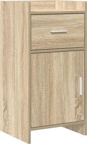 vidaXL Πλαϊνό γραφείο Sonoma Δρυς 40 x 36 x 80 εκ Επεξεργασμένο Ξύλο