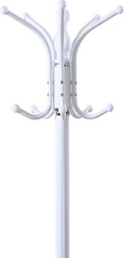 Καλόγερος Mendora pakoworld μέταλλο σε λευκή απόχρωση 40x40x180εκ