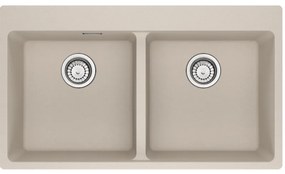 Franke Maris MRG 620-39-39 Ένθετος Γρανιτένιος Νεροχύτης με απλή βαλβίδα 90cm Coffee
