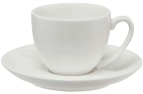 Φλυτζάνι Καφέ Με Πιατάκι Coupe White Basics WBA0137 100ml White Maxwell&Williams Porcelain