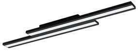 Έξυπνο Γραμμικό Φωτιστικό Οροφής 2xLED 10,2W Μαύρο RGB TW 3CCT Dimmable Saliteras-Z 900024 Eglo-900024-Μαύρο 900024
