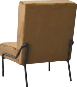 vidaXL Καρέκλα Χαλάρωσης 65 x 79 x 87 Καφέ Βελούδινη