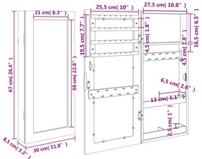 ΈΠΙΠΛΟ ΚΟΣΜΗΜΑΤΩΝ ΜΕ ΚΑΘΡΕΦΤΗ ΕΠΙΤΟΙΧΙΟ 30 X 8,5 X 67 ΕΚ. 353210