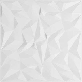 vidaXL Πάνελ τοίχου 24 pcs Λευκό 50 x 50 cm Φελιζόλ XPS