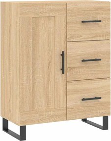 vidaXL Ντουλάπι Sonoma δρυς 69,5 x 34 x 180 εκ. από Επεξεργασμένο Ξύλο