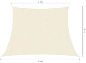 Πανί Σκίασης Κρεμ 3/4 x 3 μ. από HDPE 160 γρ./μ² - Κρεμ