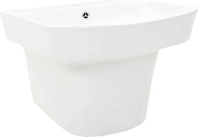 vidaXL Λεκάνη Λευκό 50 x 45 x 41 εκ. Γυαλιστερή Κεραμική