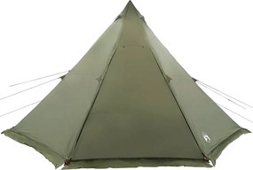 vidaXL Σκηνή Οικογενειακή Tipi 8 Ατόμων Αδιάβροχη Πράσινη Λαδί