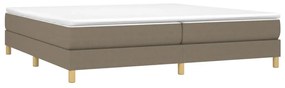 Πλαίσιο Κρεβατιού Boxspring Taupe 200x200 εκ. Υφασμάτινο - Μπεζ-Γκρι