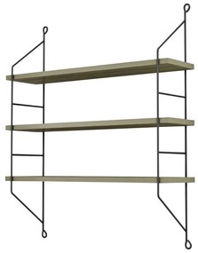 ΡΑΦΙΕΡΑ ΤΟΙΧΟΥ ACHALA ΜΕΛΑΜΙΝΗΣ  OLIVE GREY 60x15x68Y εκ.