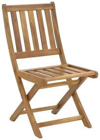 Elijie folding chair acacia wood natural 45x62x90cm 45x62x90 εκ.