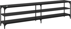 vidaXL Ντουλάπι TV Μαύρη Οξυά 200 x 30 x 50 cm