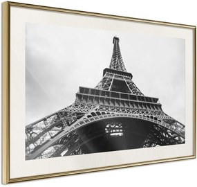 Αφίσα - Symbol of Paris - 45x30 - Χρυσό - Με πασπαρτού