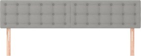 vidaXL Κεφαλάρια Αν. Γκρι 180x5x78/88 εκ. Ύφασμα