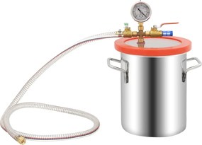vidaXL Θάλαμος Κενού με Αντλία Δύο Σταδίων 5,5 Λίτρα
