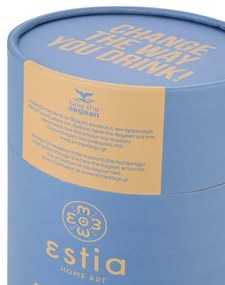 ESTIA ΘΕΡΜΟΣ COFFEE MUG SAVE THE AEGEAN 500ml DENIM BLUE