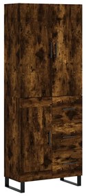 vidaXL Ντουλάπι Καπνιστή Δρυς 69,5x34x180 εκ. από Επεξεργασμένο Ξύλο