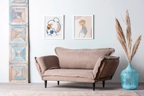 Διθέσιος Καναπές Κρεβάτι Μινκ VINO 60x150x85