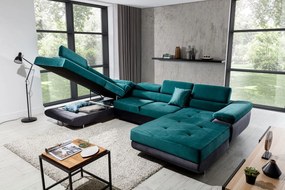 Γωνιακός καναπές Romeo-Αριστερή-Gkri-Petrol