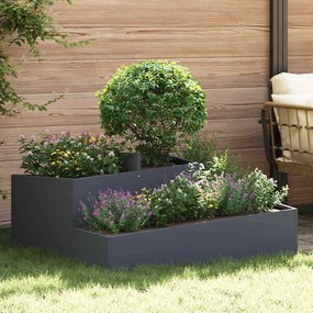 vidaXL Γλάστρα Κήπου Ανθρακί 100x100x50 εκ. Ατσάλι
