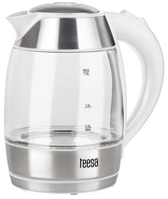 TEESA Ηλεκτρικός Βραστήρας 1.8L Γυάλινος Λευκός