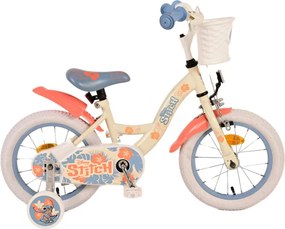 Stitch 14 Inch 23 cm Girls Coaster Brake Cream