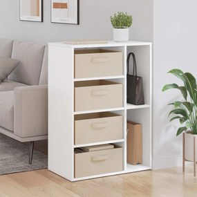 vidaXL Πλαϊνό γραφείο Λευκό 60 x 33,5 x 84 εκ