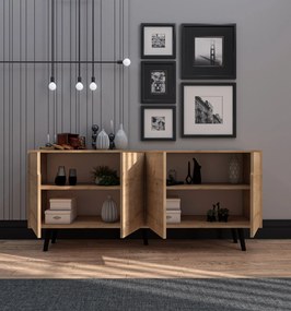 Κονσόλα Sapphire Δρυς FLEDAS 180x45x80