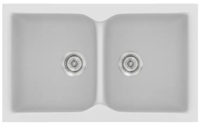 Sanitec Classic 340 White Ένθετος Νεροχύτης 80cm