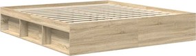 vidaXL Πλαίσιο Κρεβατιού Sonoma Δρυς 200x200 εκ.