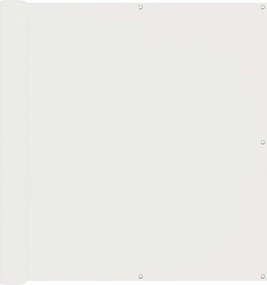 vidaXL Οθόνη Μπαλκονιού Λευκός 110 x 400 cm Ύφασμα Όξφορντ