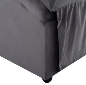 Πολυθρόνα C0122.10 Γκρί Βελούδο με Μηχανισμό Relax 80x92x102Υ εκ. 80x92x102 εκ.