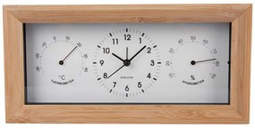Ρολόι Επιτραπέζιο - Ξυπνητήρι Neat KA5925WH 26x5,4x12,8cm Natural-White Karlsson Bamboo