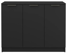vidaXL Ντουλάπι Μαύρο 90,5 x 30 x 70 εκ. από Επεξεργασμένο Ξύλο