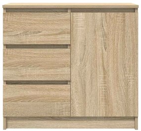vidaXL Συρταριέρα με Συρτάρια Sonoma Δρυς 71x35x65 εκ. από Επεξ. Ξύλο