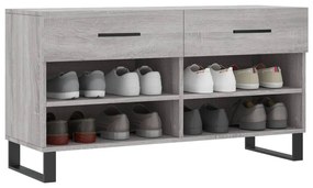 vidaXL Παπουτσοθήκη Γκρι Sonoma 102x35x55 εκ. από Επεξεργασμένο Ξύλο