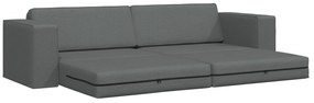 vidaXL Καναπές-Κρεβάτι 2 σε 1 Σκούρος Γκρι 245x150x60.5 cm Υφάσματα