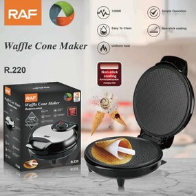 RAF Συσκευή για χωνάκι παγωτού 1200W R.220 - Waffle Cone Maker