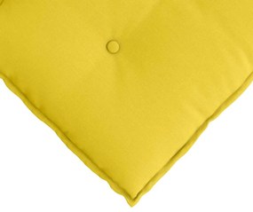 vidaXL Μαξιλάρι Πλάτης Απαλό Κίτρινο 80 x 19 x 50 εκ ύφασμα