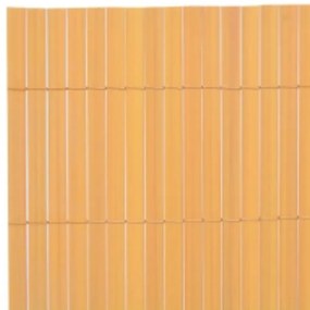vidaXL Περίφραξη Κήπου Διπλής Όψης Κίτρινη 110 x 500 εκ.