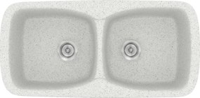 Sanitec Classic 319 (93×51) - Γρανιτένιος νεροχύτης - Granite WHITE