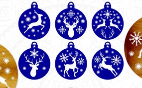 Intra απο ξύλο plywood 3mm-4mm πάχος Χριστουγεννιάτικο στολίδι με τάρανδο Δίασταση 8x8 cm INTRAFABR-50241022